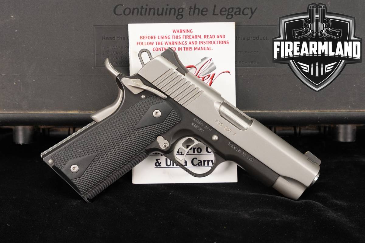 Kimber Pro CDP II Custom Shop 45 ACP 1911 4" Two-Tone Stainless +ORIG CASE