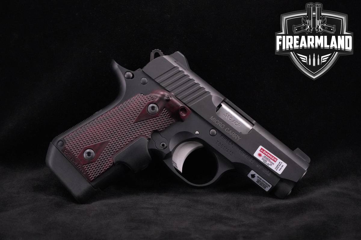 Kimber Micro Carry Rosewood Laser Grips 380 ACP Kimber-Micro Carry ORIG BOX
