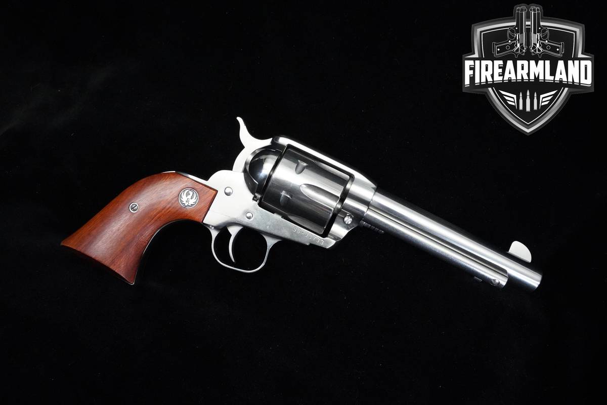 2005 Ruger Vaquero 45 Colt 5.5" High Gloss Stainless Ruger-Vaquero +HOLSTER