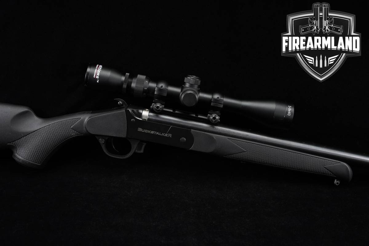 Traditions Buckstalker .50 Black-Powder 24" Blued & Synthetic +SCOPE