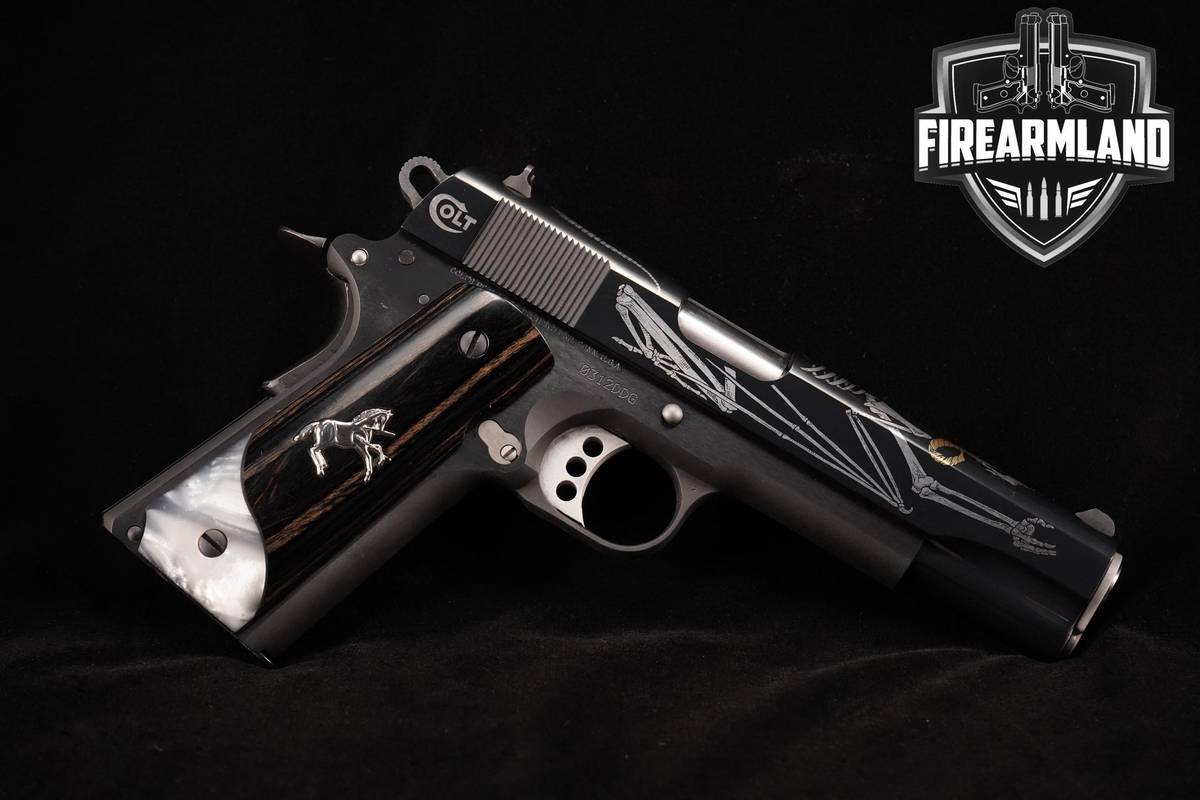 Colt 1911 TALO Exclusive Dragon 45 ACP 1911 5" Blued Colt