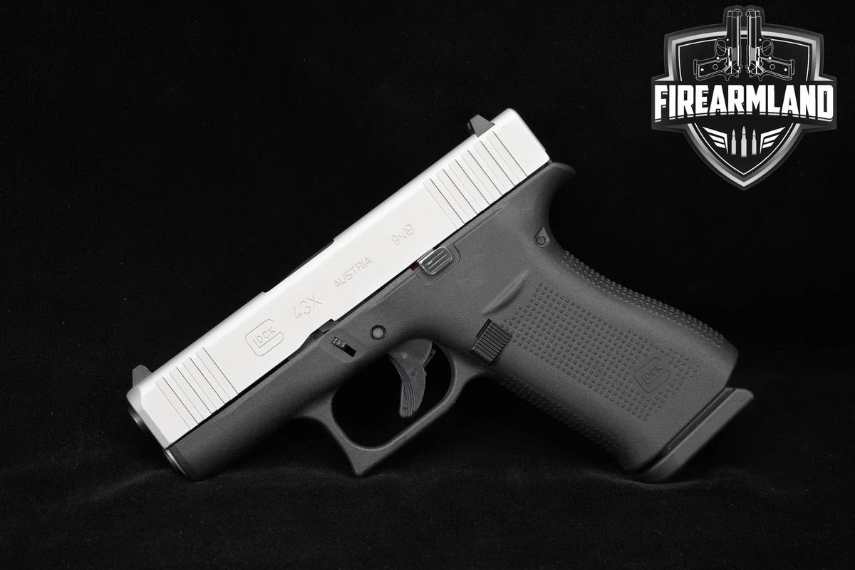 Glock G43X Slimline 9mm 3.41" 43X Two-Tone Carry Defense Pistol +ORIG CASE