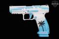 Canik METE SFT Signature Series Miami Days 9mm Luger White/Teal/Pink Cerakote in Excellent Condition Image 5