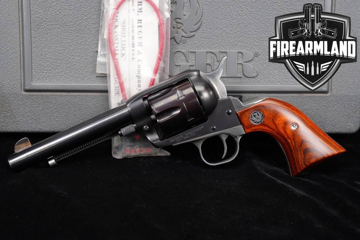 1999 Ruger Vaquero 357 Magnum 4.62" Two-Tone Blued & Silver +ORIG CASE