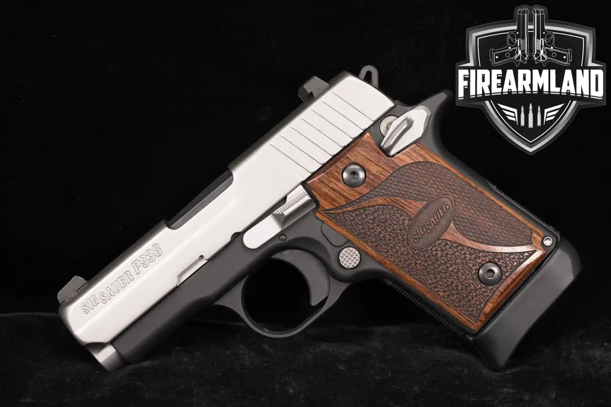 Sig Sauer P938 SAS, Custom Shop 9mm 3 Two-Tone Silver P 938