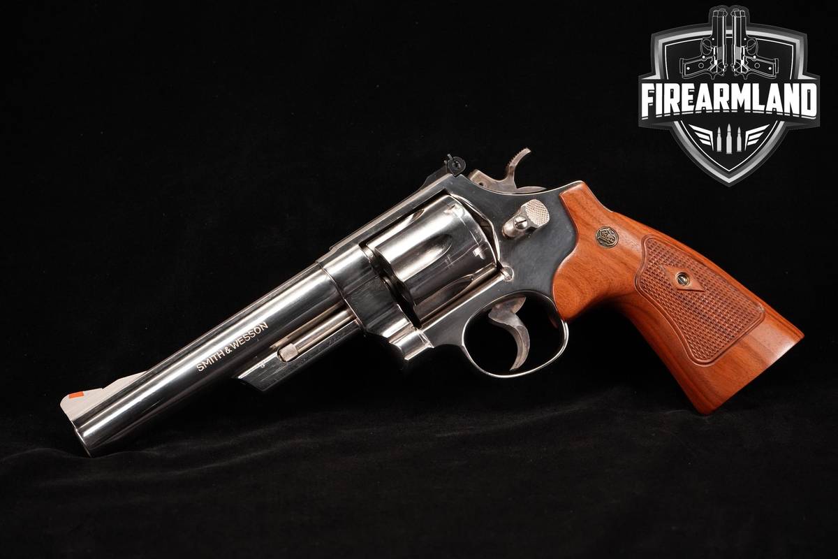 1982-1986 Smith & Wesson S&W Model 57-1 41 Rem Magnum 6" Nickel DA/SA