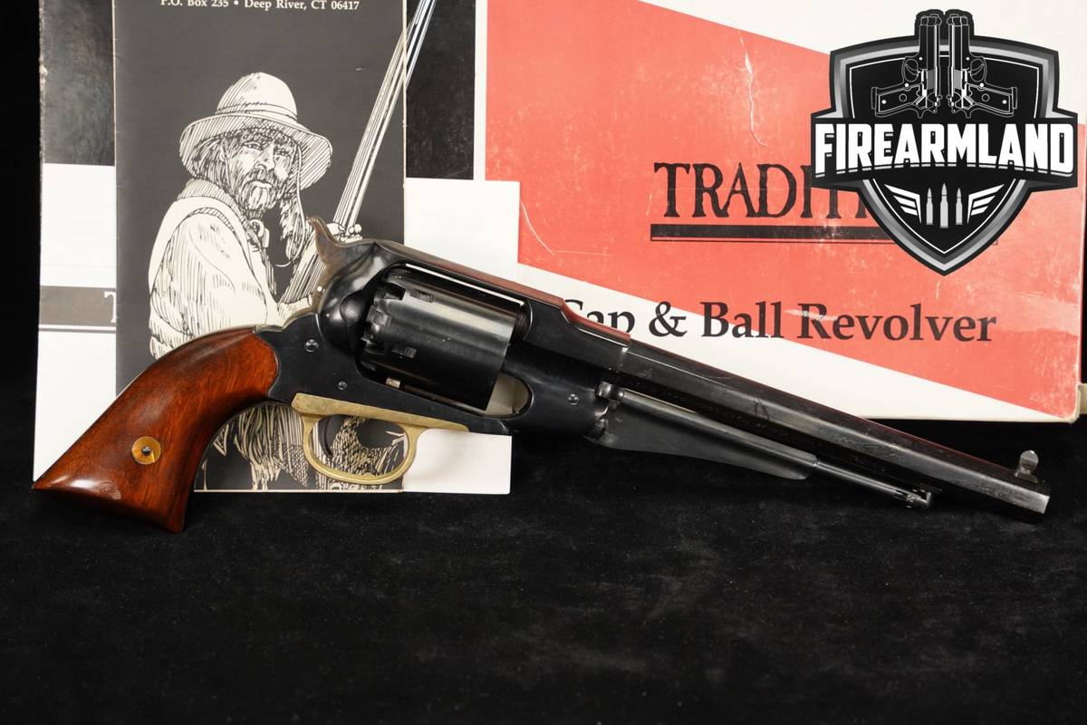 1993 Traditions 1858 Remington Army Steel Frame 44 BPM 8" DA/SA +ORIG BOX