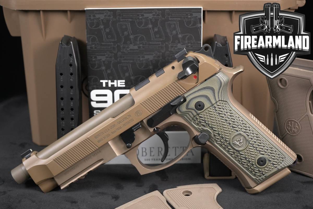Beretta M9A4 Full Type G 9mm THREADED 5.1" FDE M9 A4 +3 MAGS, G10 & OG CASE