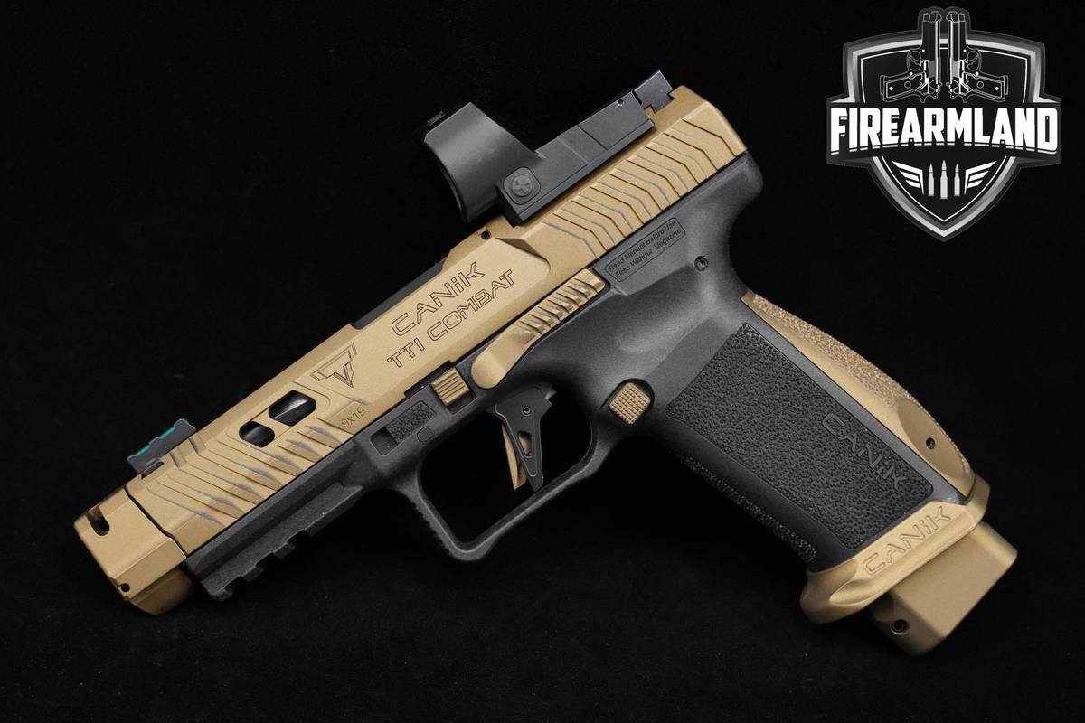 Canik TTI Combat 9mm TTI Bronze Canik-Combat +2 MAGS, ORIG CASE & OPTIC