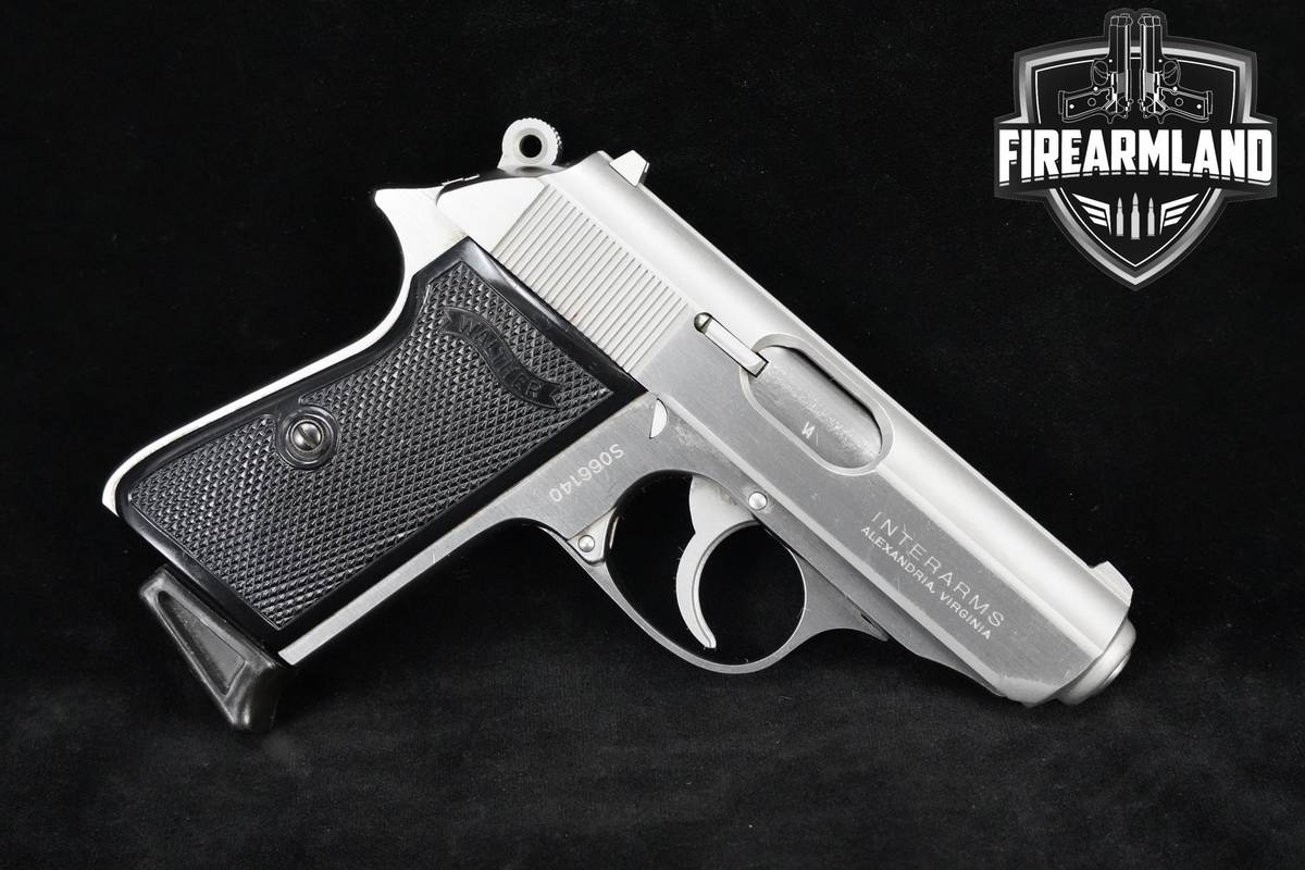 Walther PPK/S Stainless 380 ACP 3.25" Stainless Steel Walther-PPK/S +2 MAGS