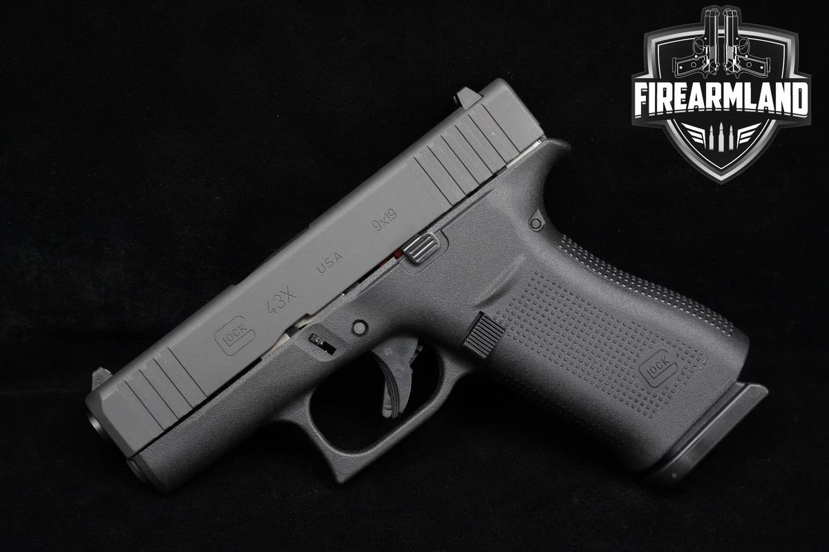 Glock 43X Slimline 9mm Glock-43X G43X G43-X +ORIG CASE & HOLSTER