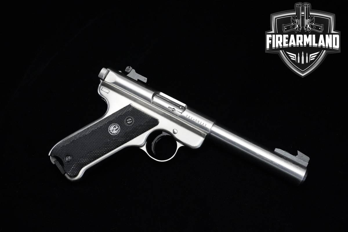 1994 Ruger Mark II Target 22LR 5.5" Stainless Steel Ruger MKII Mark 2