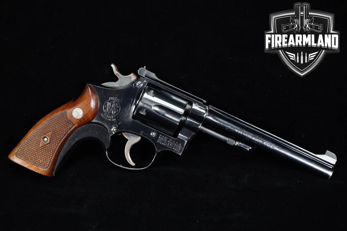 1955 Smith & Wesson S&W K-22 Masterpiece Pre-Model 17 22LR 6" Blued DA/SA