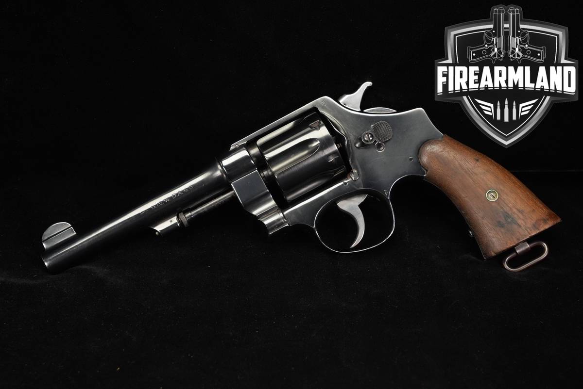 MATCHING SERIAL 1918 Smith & Wesson Model 1917 U.S Army Contract S&W 45 ACP