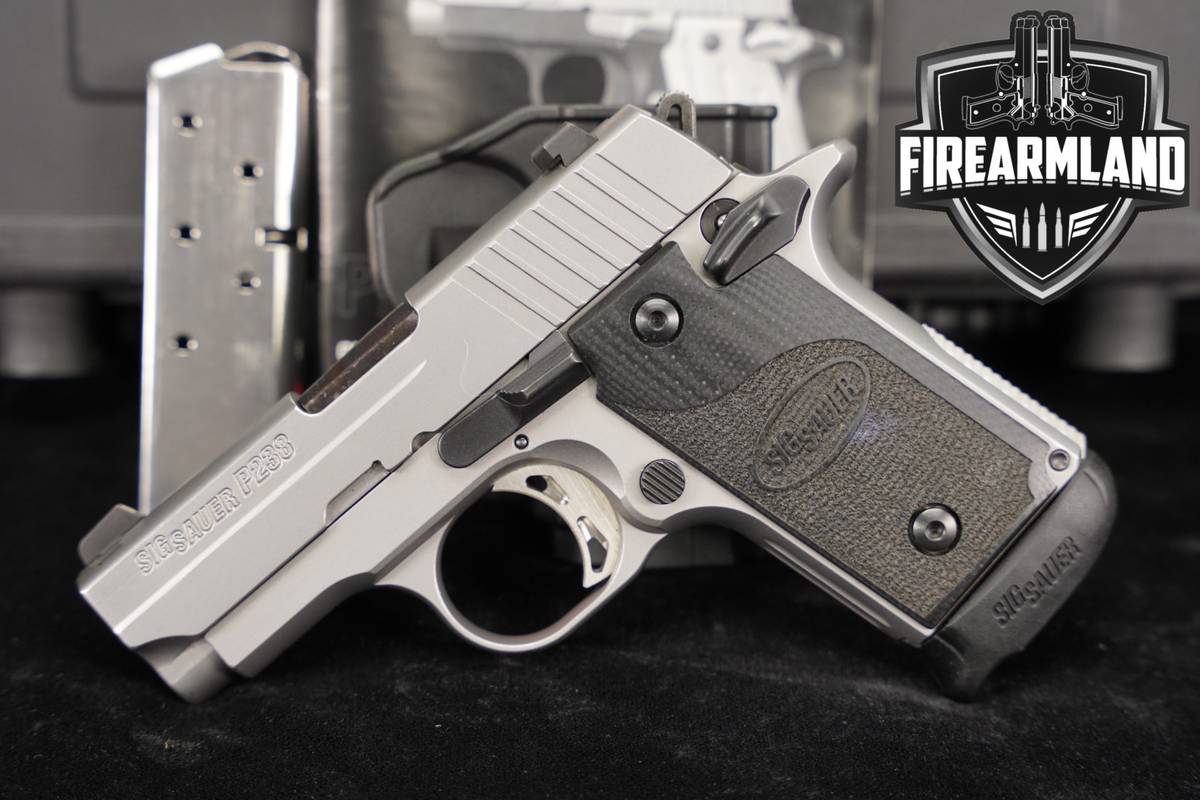 Sig Sauer P238 HD 380 ACP 2.7" Stainless P 238 +2 MAGS, ORIG CASE & HOLSTER