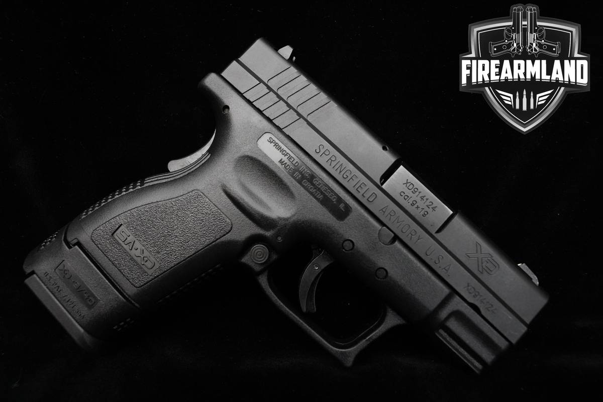 Springfield Armory XD-9 Sub-Compact 9mm 3 XD-9 XD9 +2 MAGS & ORIG CASE