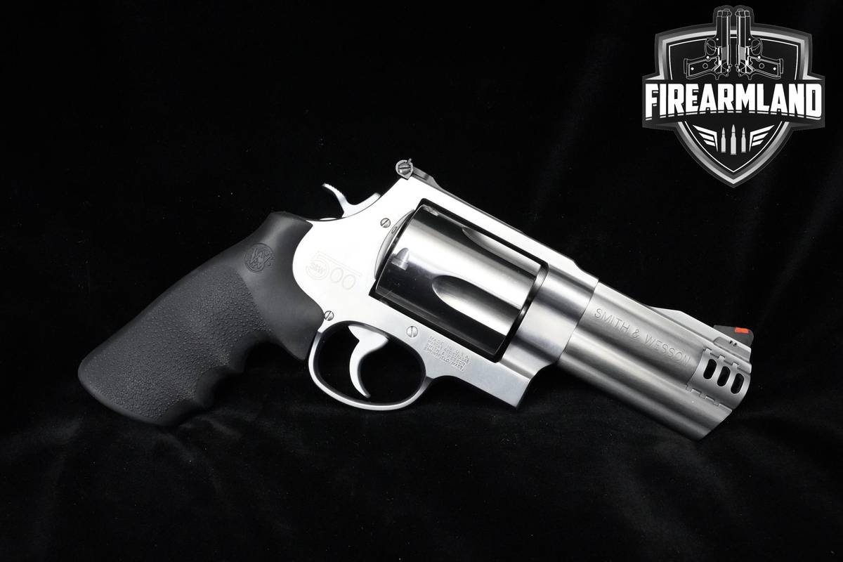 2004 Smith & Wesson (S&W) Model 500 S&W Magnum 4" Stainless Steel 500 DA/SA