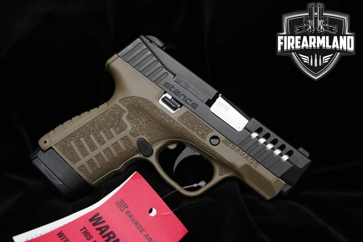 Savage Arms Stance MC9 FDE 9mm EDC CCW 3.2" FDE Pistol Stainless +2 MAGS