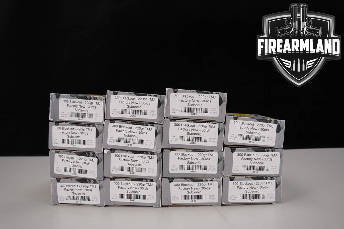 450 RDS! 300 Blackout Ammo 300BLK-AAC