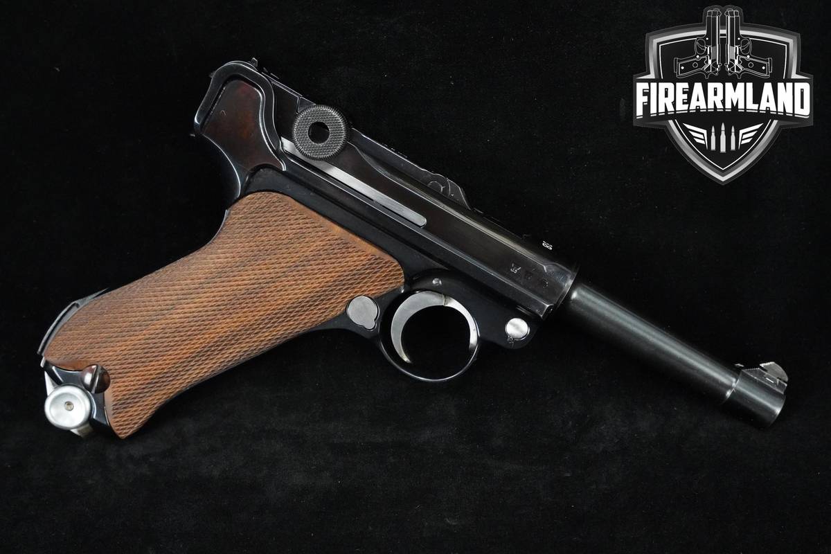 WWII 1938 Mauser S/42 P.08 Luger 9mm 4" Blued Mauser Luger +ORIG BOX