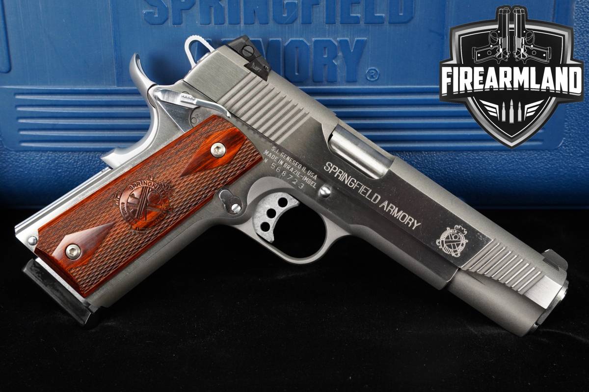 Springfield Armory Model 1911-A1 Loaded 9mm 5" Stainless 1911A1 +ORIG CASE