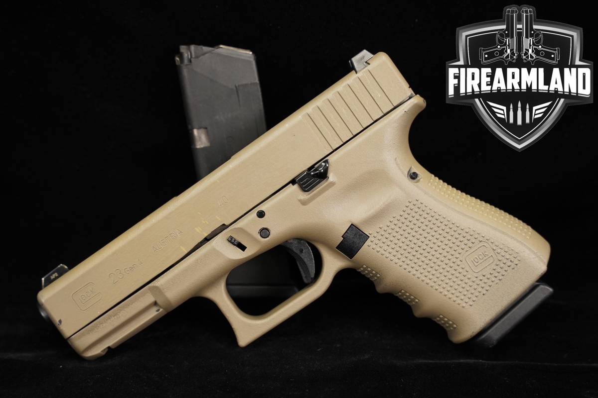 Glock 23 Gen4 G23 Gen 4 40 S&W 4.02 FDE +2 MAGS