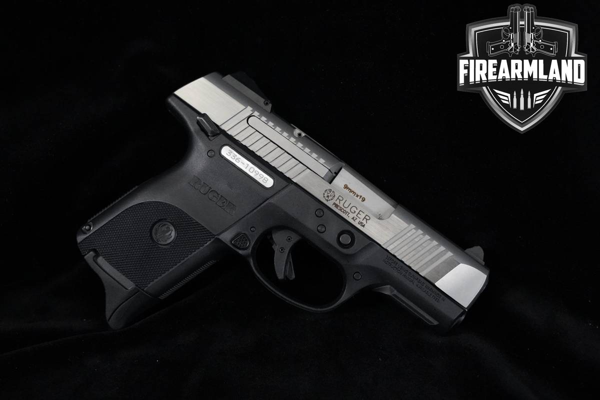 Ruger SR9c Stainless Steel 9mm 3.4" Stainless-Steel Ruger-SR9c SR-9 +2 MAGS