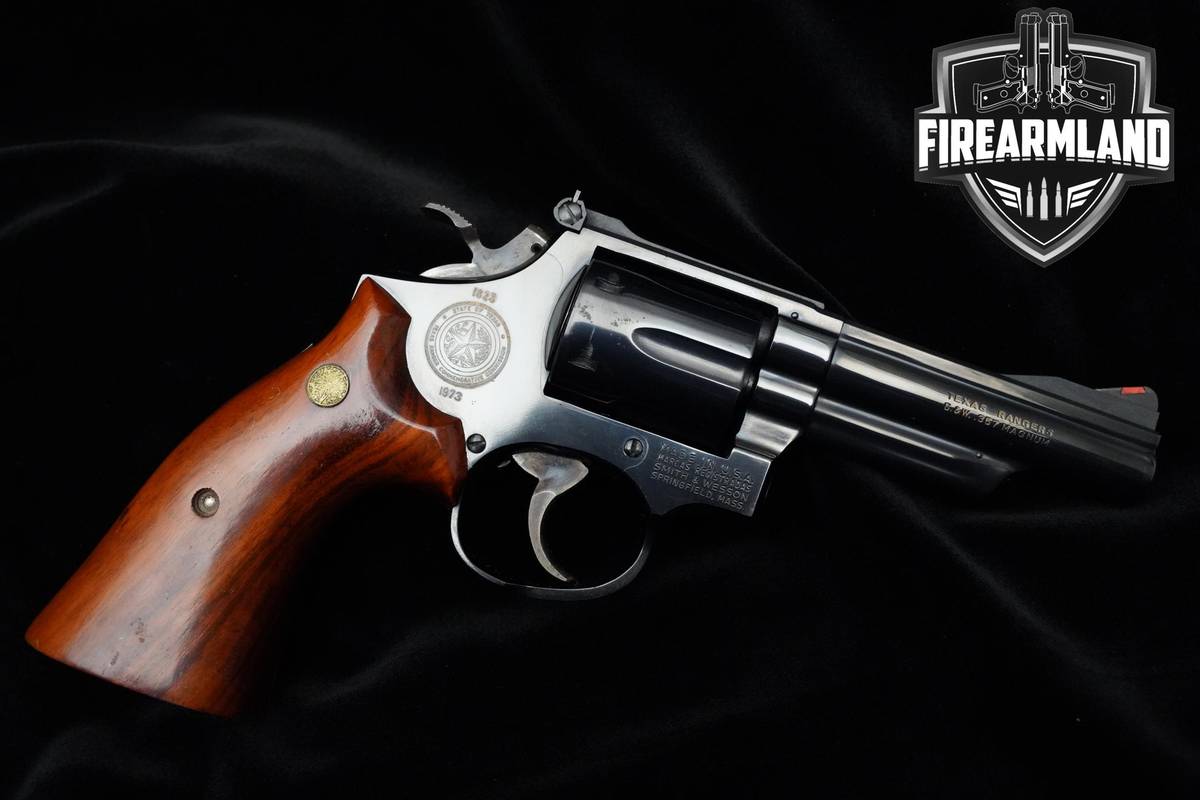 1973 Smith & Wesson (S&W) 19-3 Texas Ranger Commemorative 357 Magnum 4" 6rd