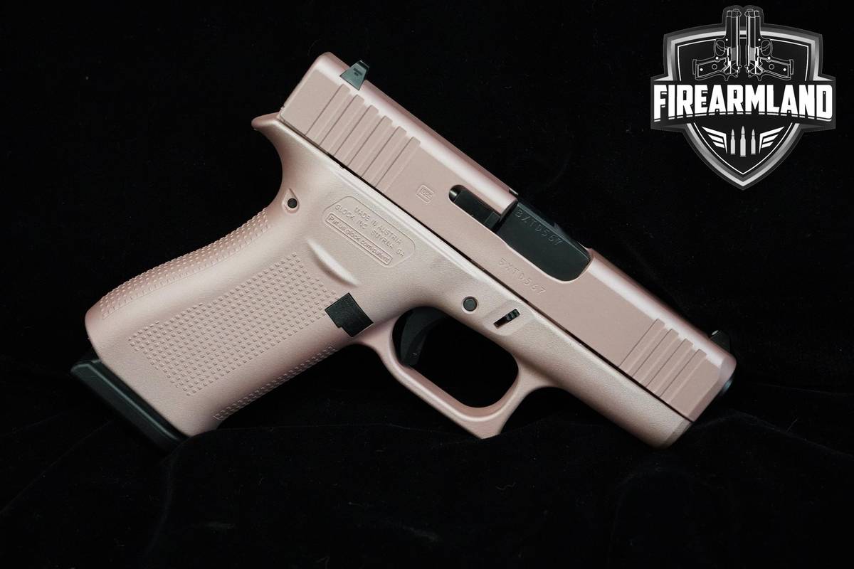Glock 43X Crossover Rose Gold 9mm 3.41" Rose-Gold Glock-43X G43X +ORIG CASE