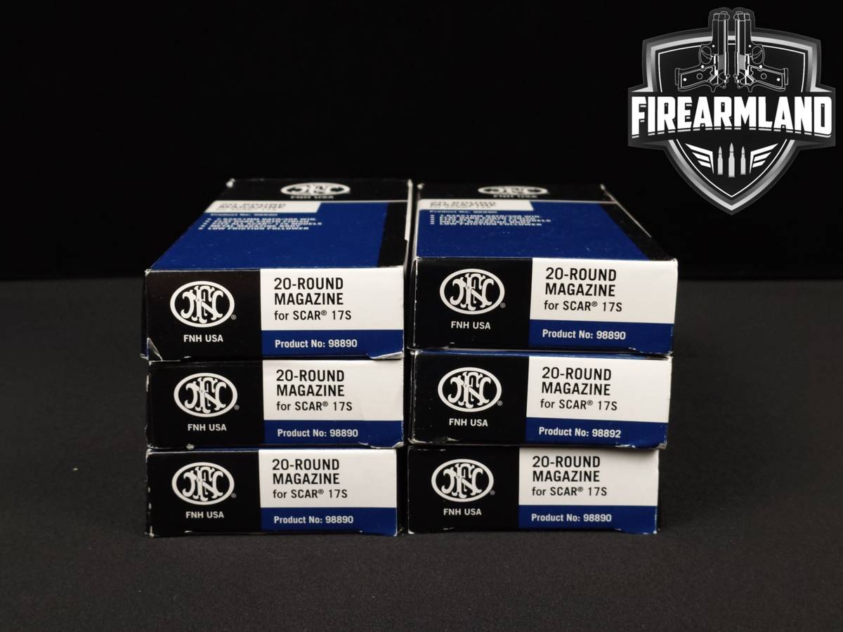 Six (6) FN Scar 17S 20 RD Magazines 7.62X51 NATO/ 308 Win