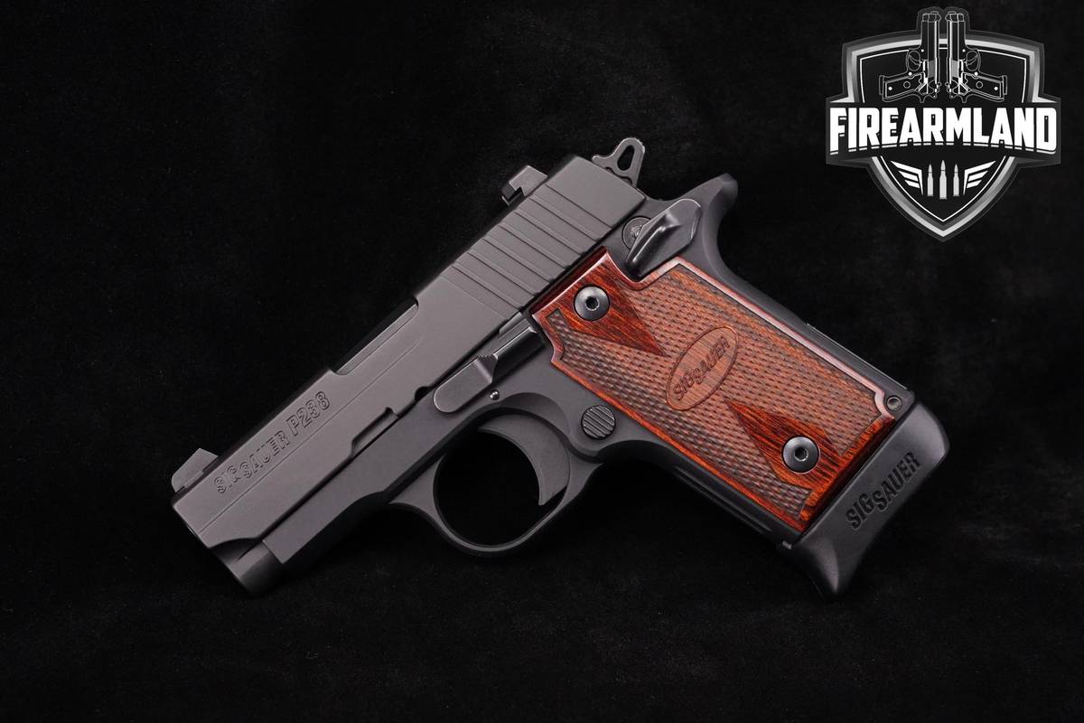 EDC! Sig Sauer P238 Rosewood 380ACP 2.7" P-238 Compact +2 MAGS & ORIG CASE