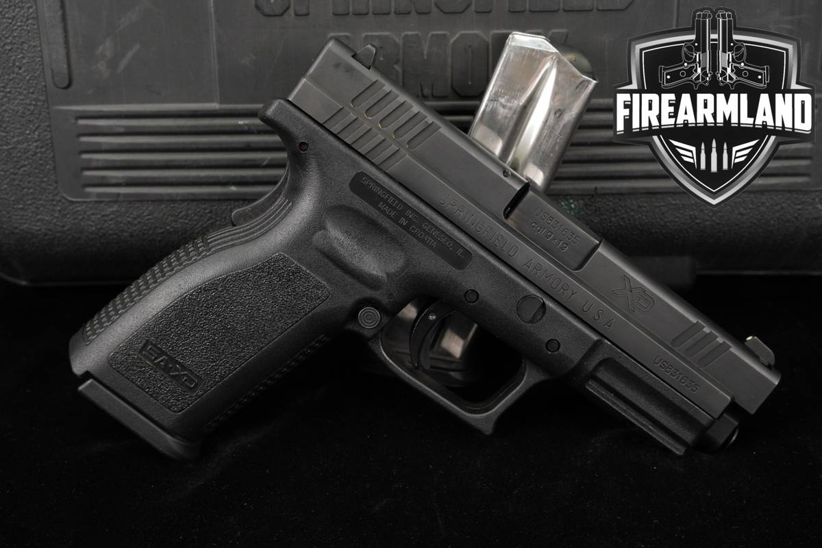 Springfield Armory XD-9 4" Service Model 9mm XD9 +2 MAGS & ORIG CASE