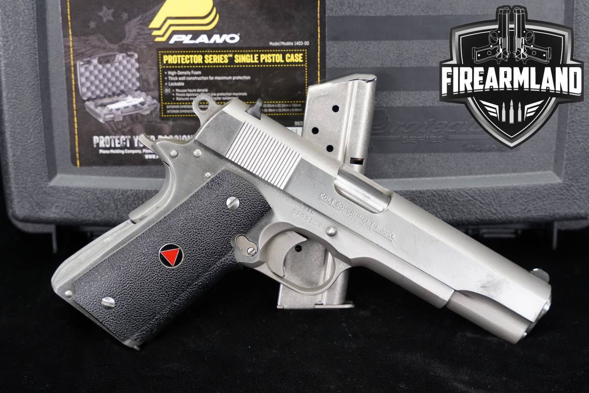 1989 Colt Delta Elite Series 80 10mm 1911 5" Stainless Government +2 MAGS