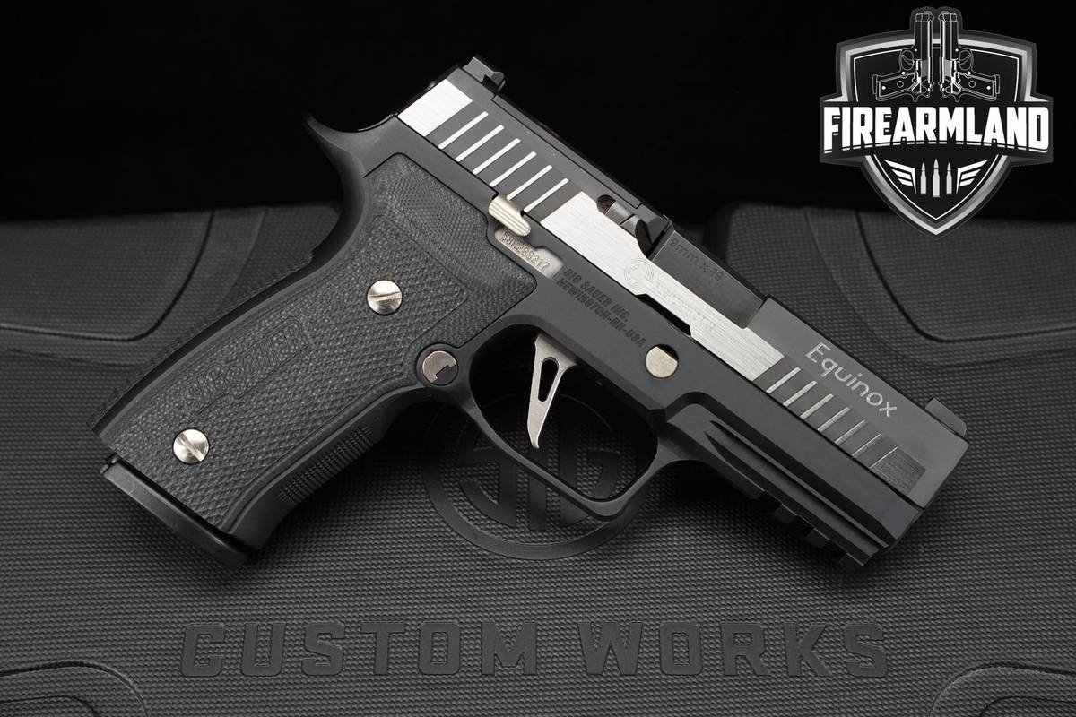 Sig Sauer P320 AXG Equinox Custom Works Carry 9mm 3.9" P-320 +ORIG CASE