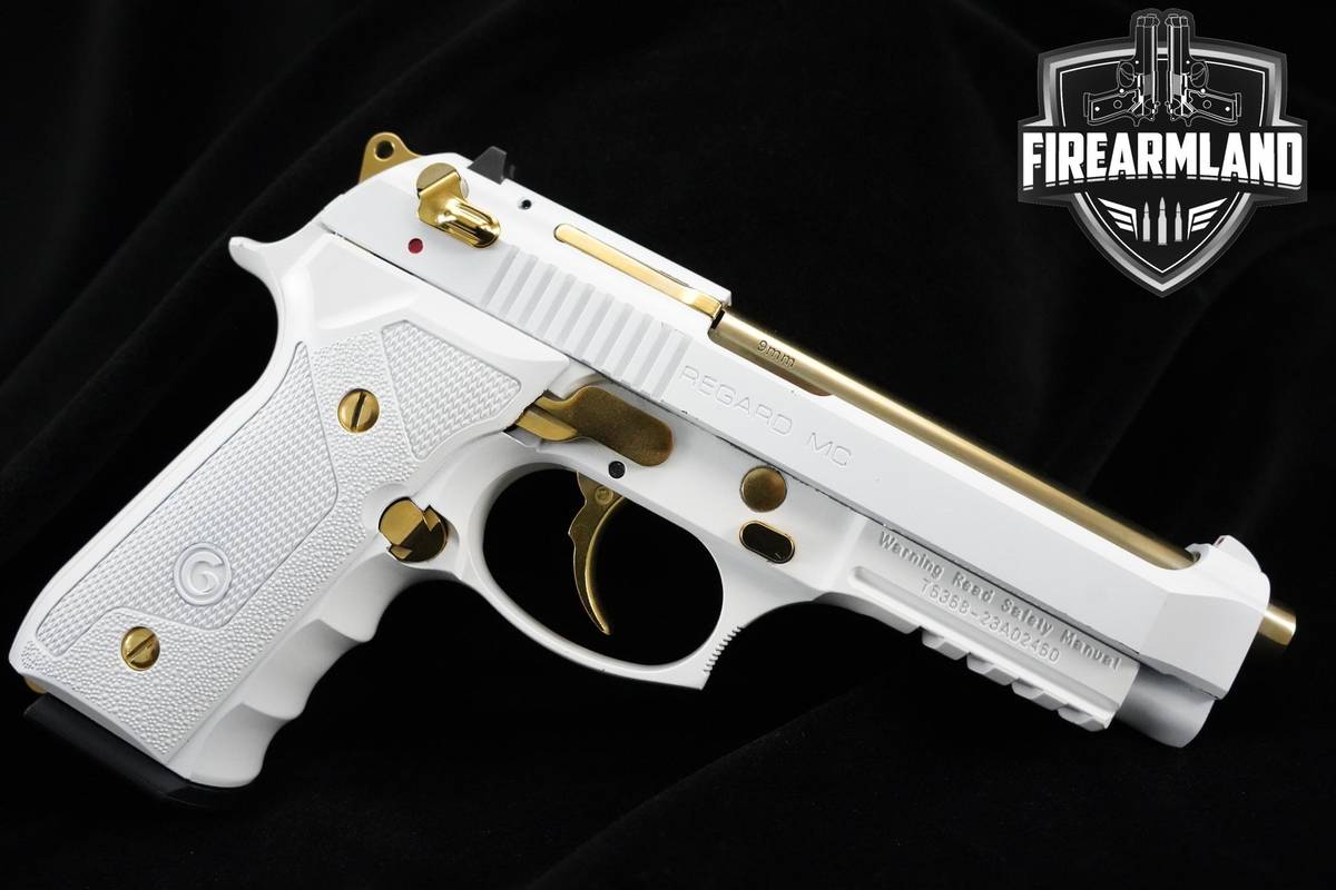 RARE Girsan Regard MC WHITEOUT GOLD Special Edition 9mm 4.9" Girsan 92FS M9