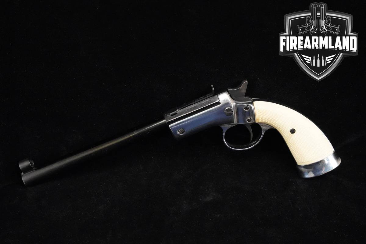 HY Hunter Firearms MFG Tip-Up Target-Pistol 22LR 8" Nickel & Blued
