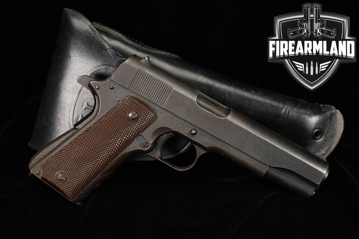 WWII 1943 Remington Rand M1911A1 45 ACP 1911-A1 5" +HOLSTER