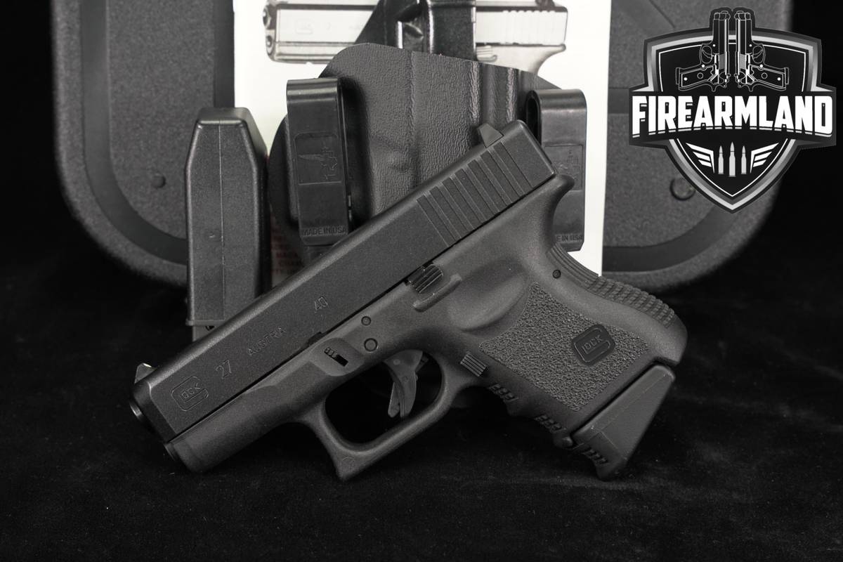 Glock 27 Gen3 G27 Gen 3 40 S&W 3.43 +2 MAGS, ORIG CASE & HOLSTER
