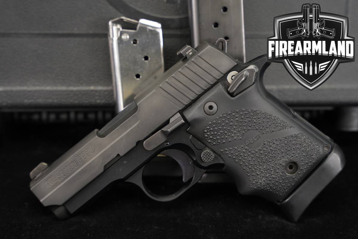 Sig Sauer P938 Nitron BRG Black Rubber Grip 9mm P 938 +3 MAGS & ORIG CASE