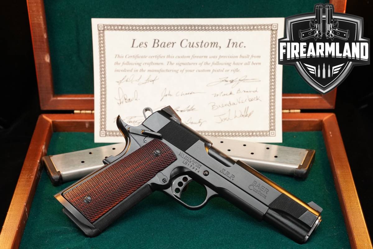 Les Baer Custom SRP 45 ACP 1911 5" Match Blued +3 MAGS & ORIG DISPLAY CASE