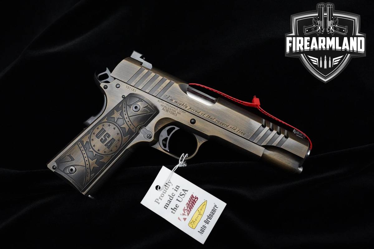 NEW Auto Ordnance 1911A1 Old Glory 45 ACP 7+1 SAO Pistol Auto 45-ACP 1911A1