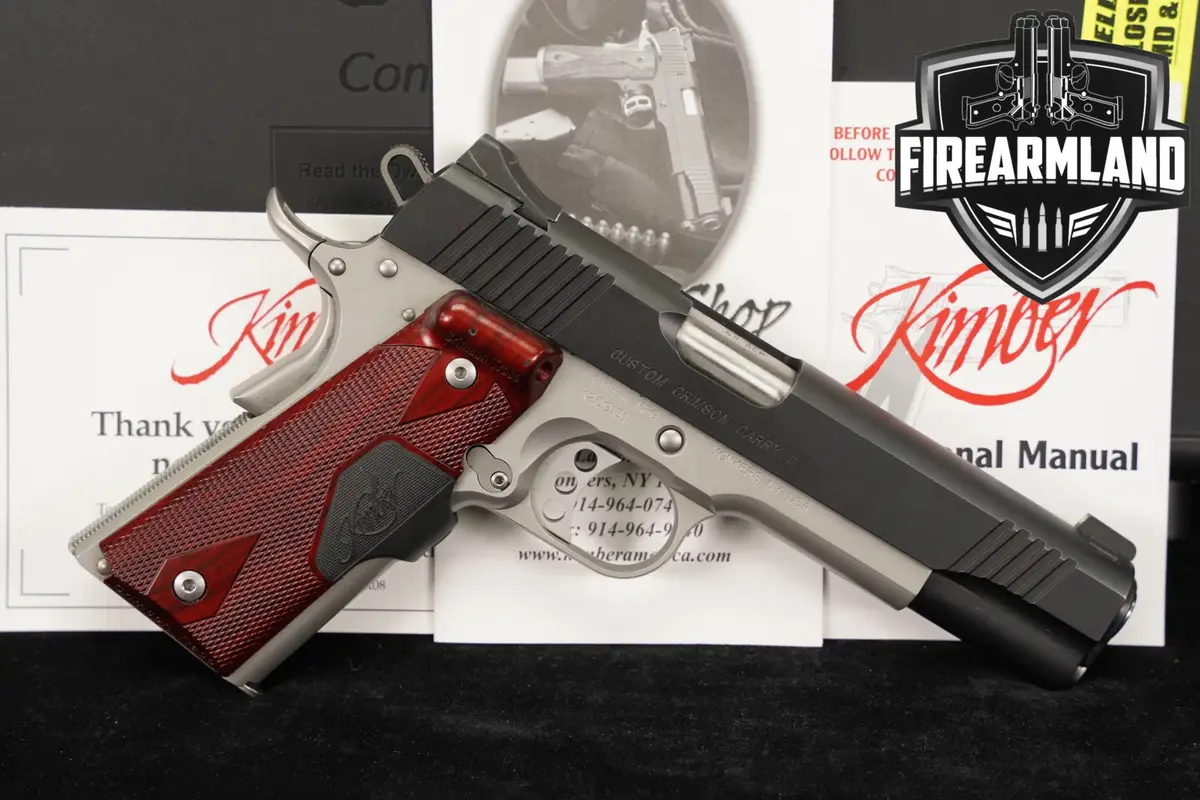 Kimber Custom Crimson Carry II 45 ACP 1911 5" CT LASERGRIPS +ORIG CASE