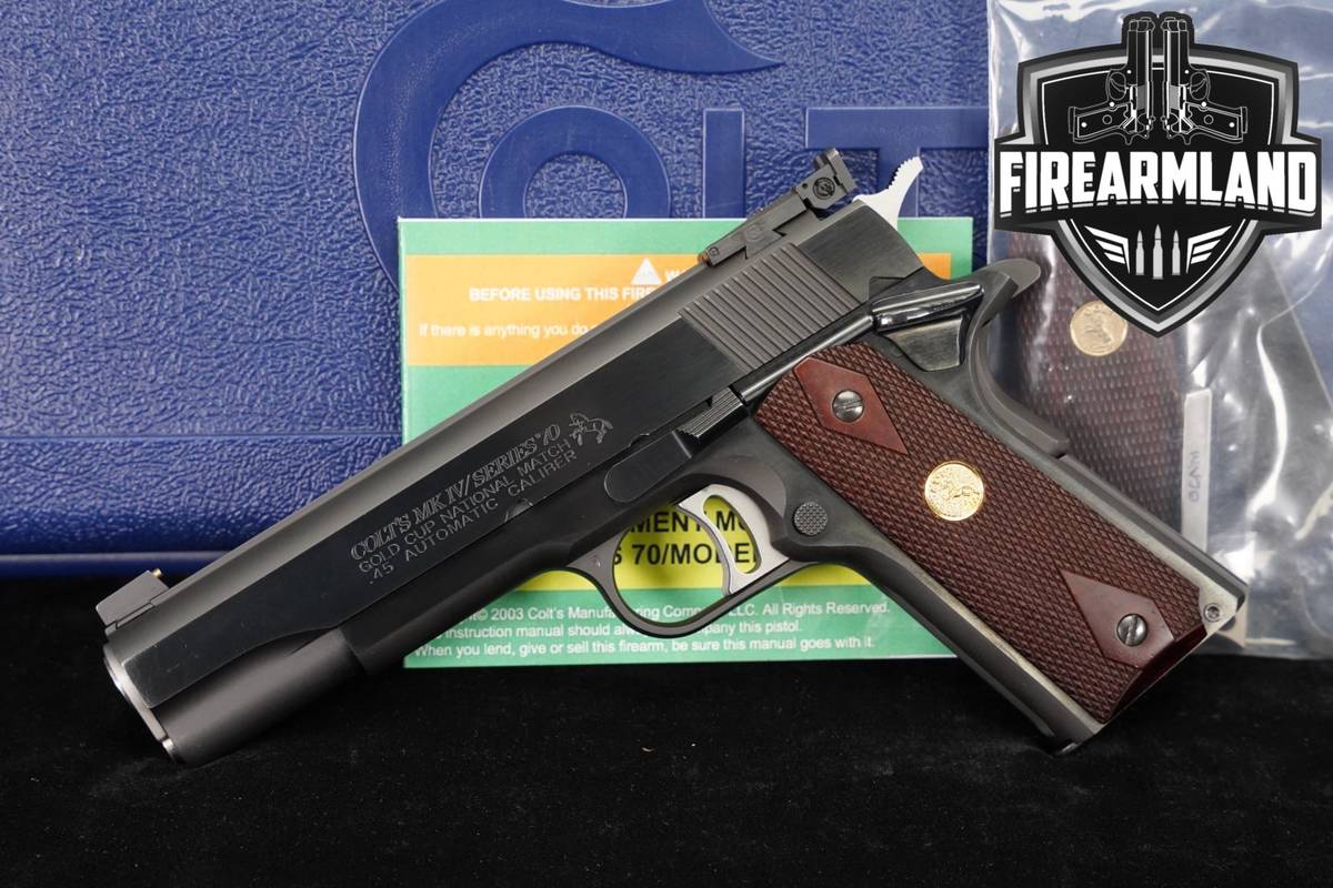Colt Gold Cup National Match MK IV Series 70 45 ACP 1911 Mark 4 +ORIG CASE