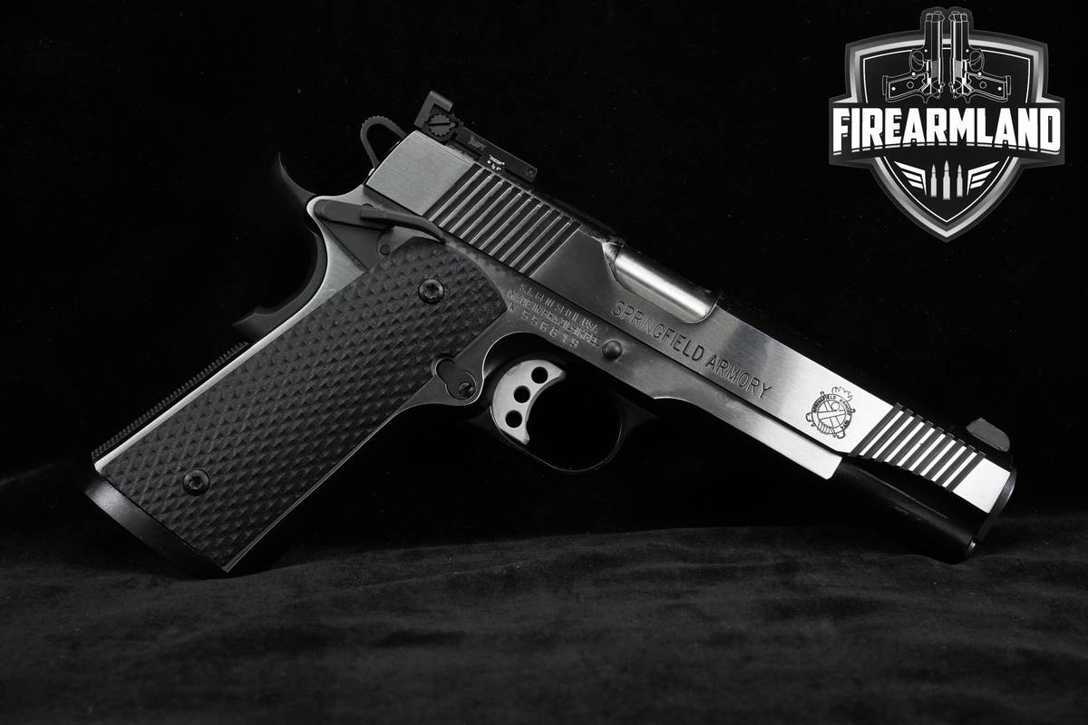 Springfield Armory Model 1911-A1Loaded Black Stainless Target 45ACP