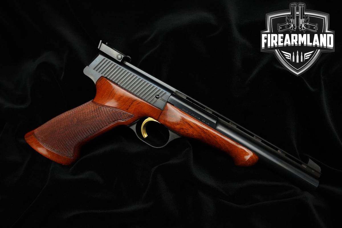 LIKE-NEW 1968 Browning Medalist Target 22LR 6.75" Blued Browning Target