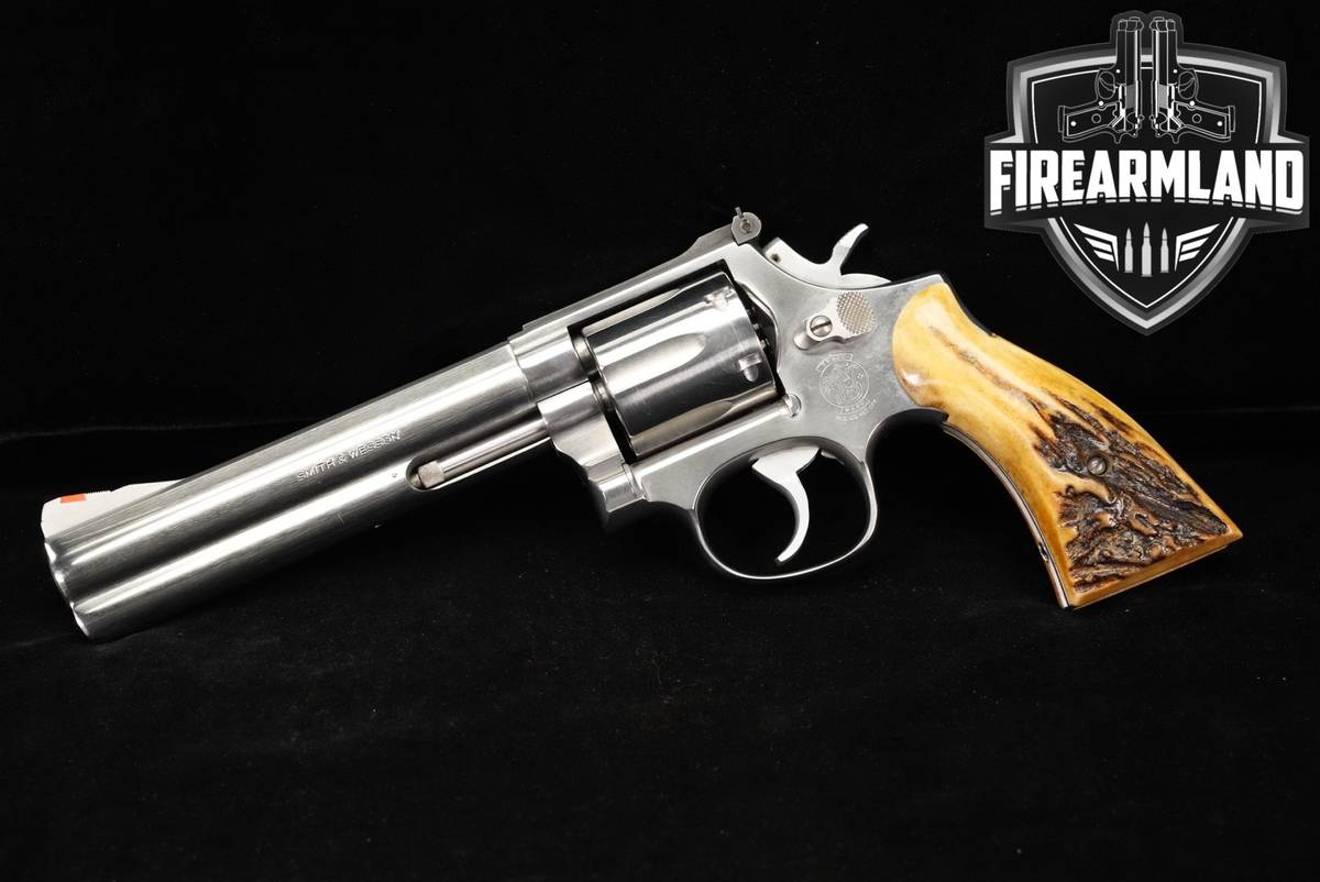 1987 Smith & Wesson Model 686-1 357 Magnum S&W 6" Satin Stainless M686