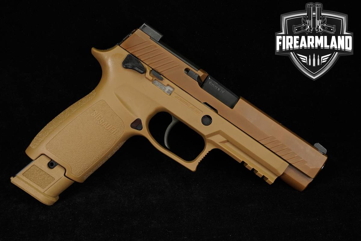 Sig Sauer P320 M17 9mm 4.7" Coyote Tan P-320 M-17 +3 MAGS & ORIG CASE