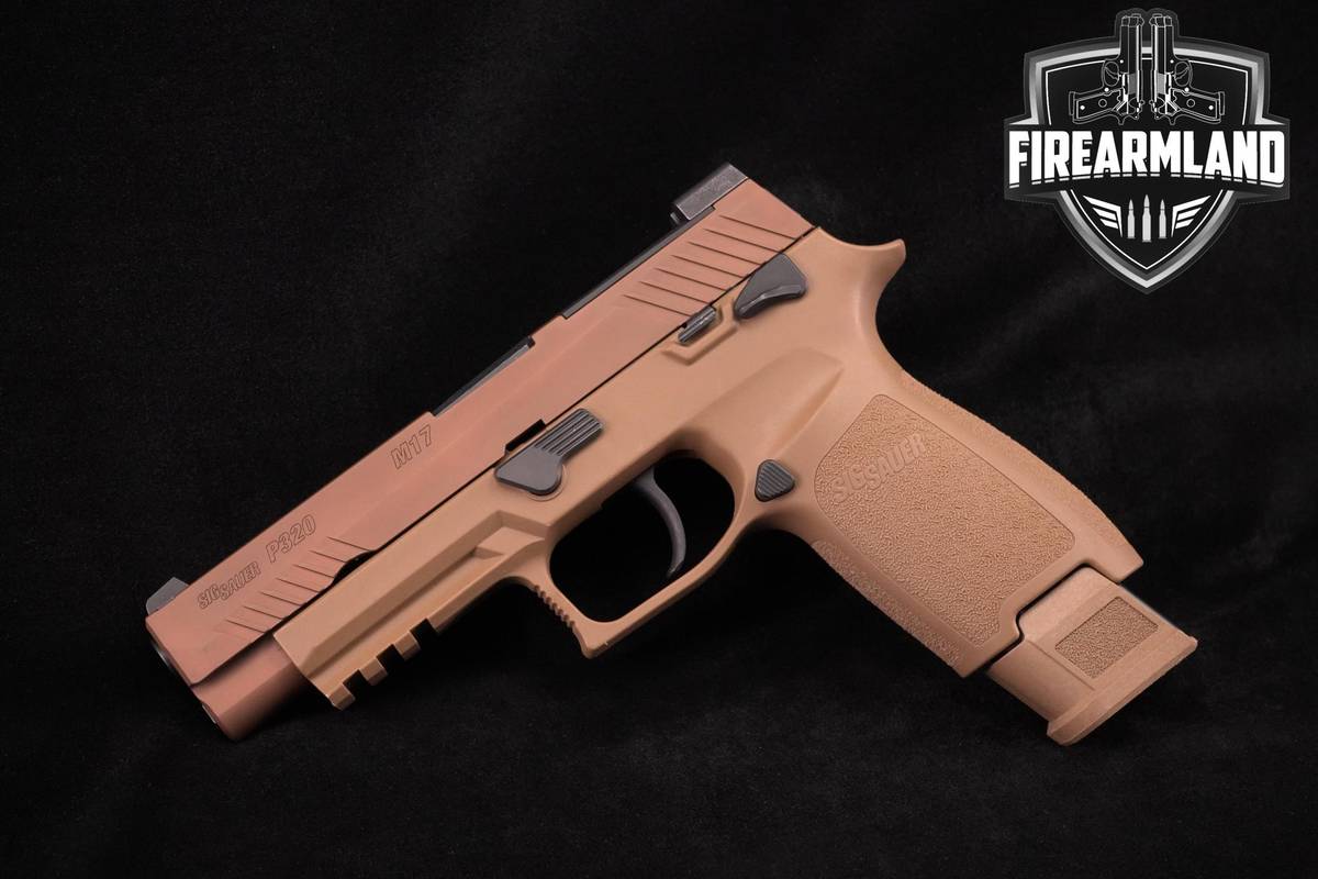 Sig Sauer P320-M17 Army MHS 9mm 4.7" Coyote Tan P 320 M 17 +ORIG CASE