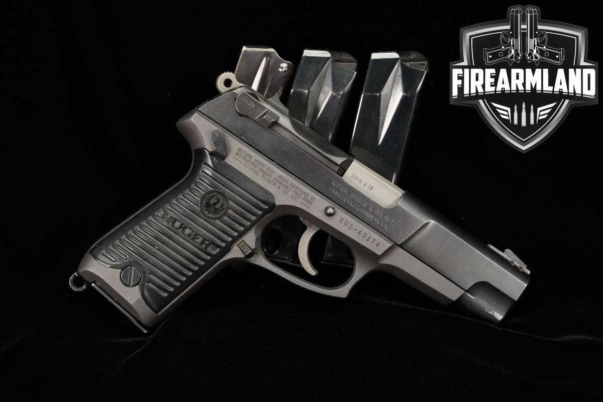 1990 Ruger P85 9mm 4.5" P-85 +4 MAGS