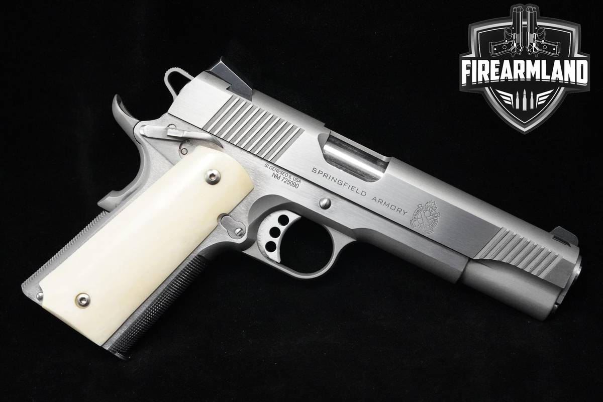BONE GRIPS Springfield Armory 1911 Loaded 45 ACP 5" 1911 Springfield 1911A1